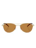 Oliver Peoples metallic frame tinted sunglasses - Gold