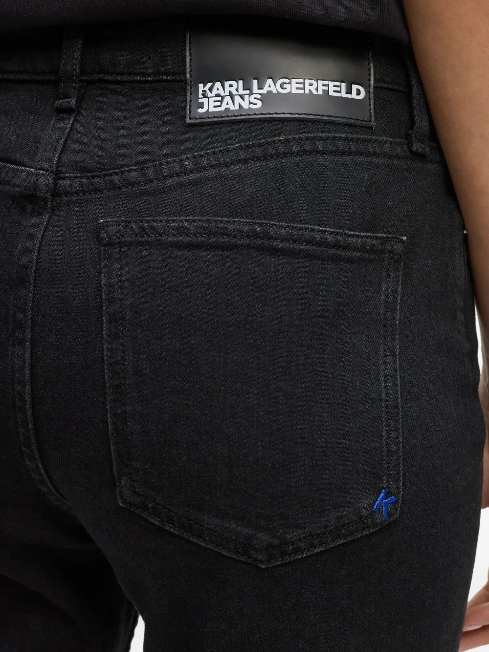 Karl Lagerfeld Jeans Cotton Jeans In Black