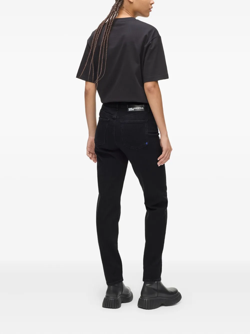 Karl Lagerfeld Jeans Cotton Jeans In Black