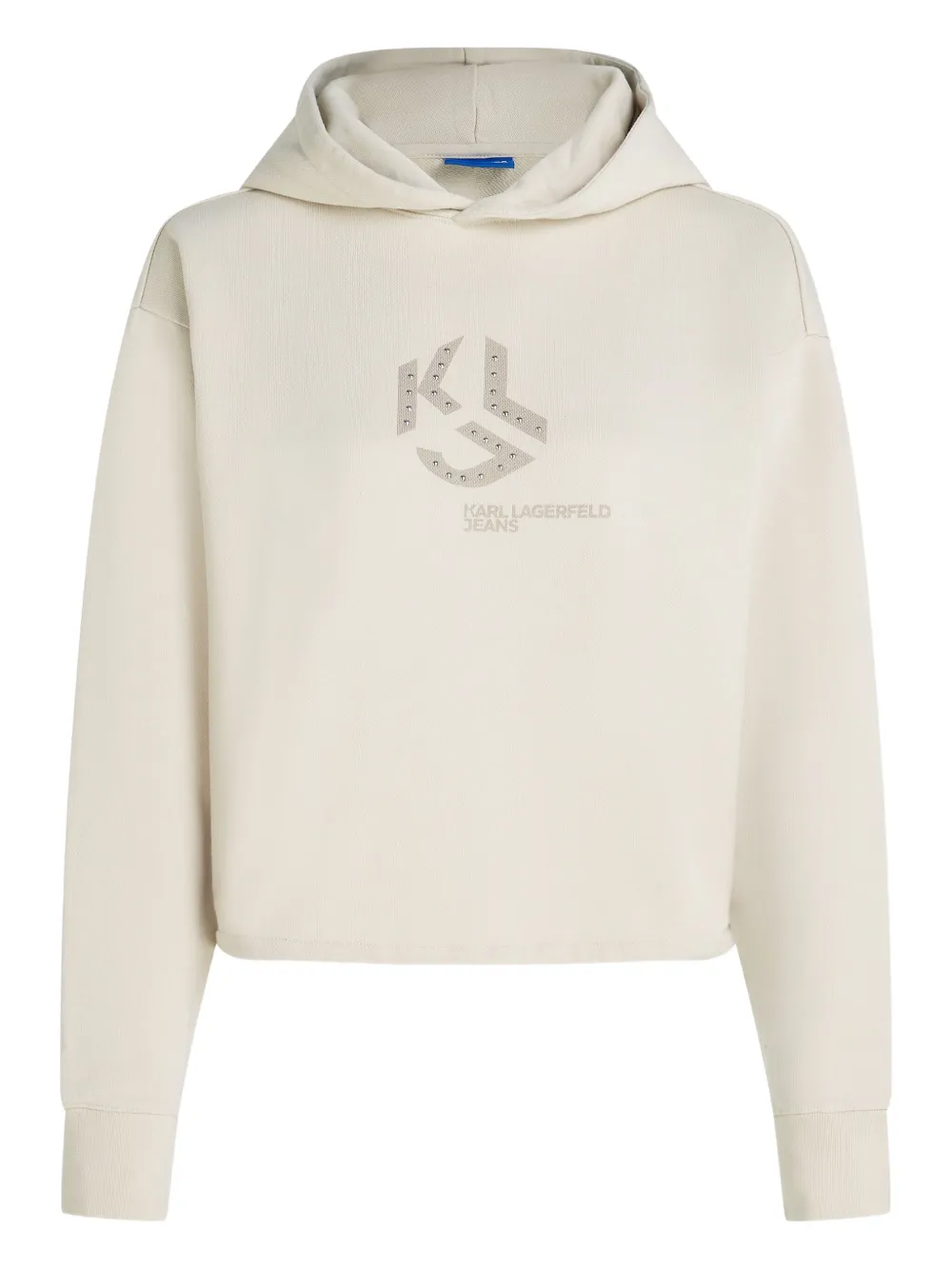 Karl Lagerfeld Jeans Hoodie mit Nieten - Nude