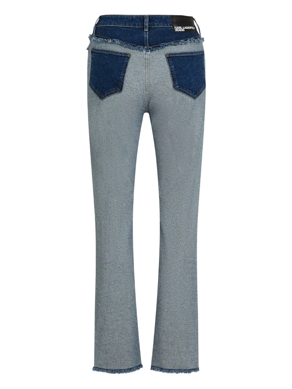 Karl Lagerfeld Jeans High-rise Straight-leg Jeans In Blue