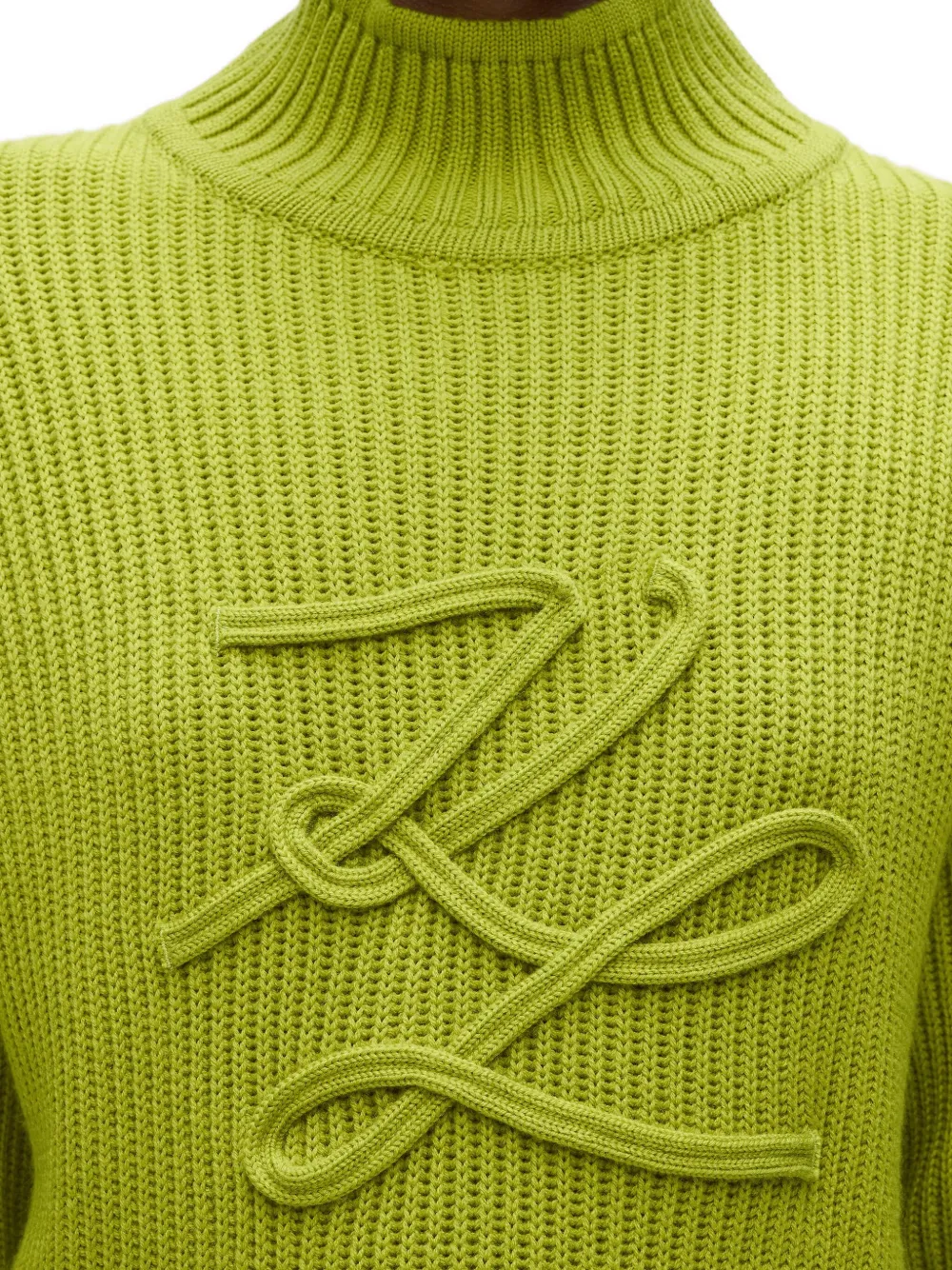 Karl Lagerfeld Trui met geborduurd logo Groen