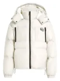 Karl Lagerfeld hooded puffer jacket - White