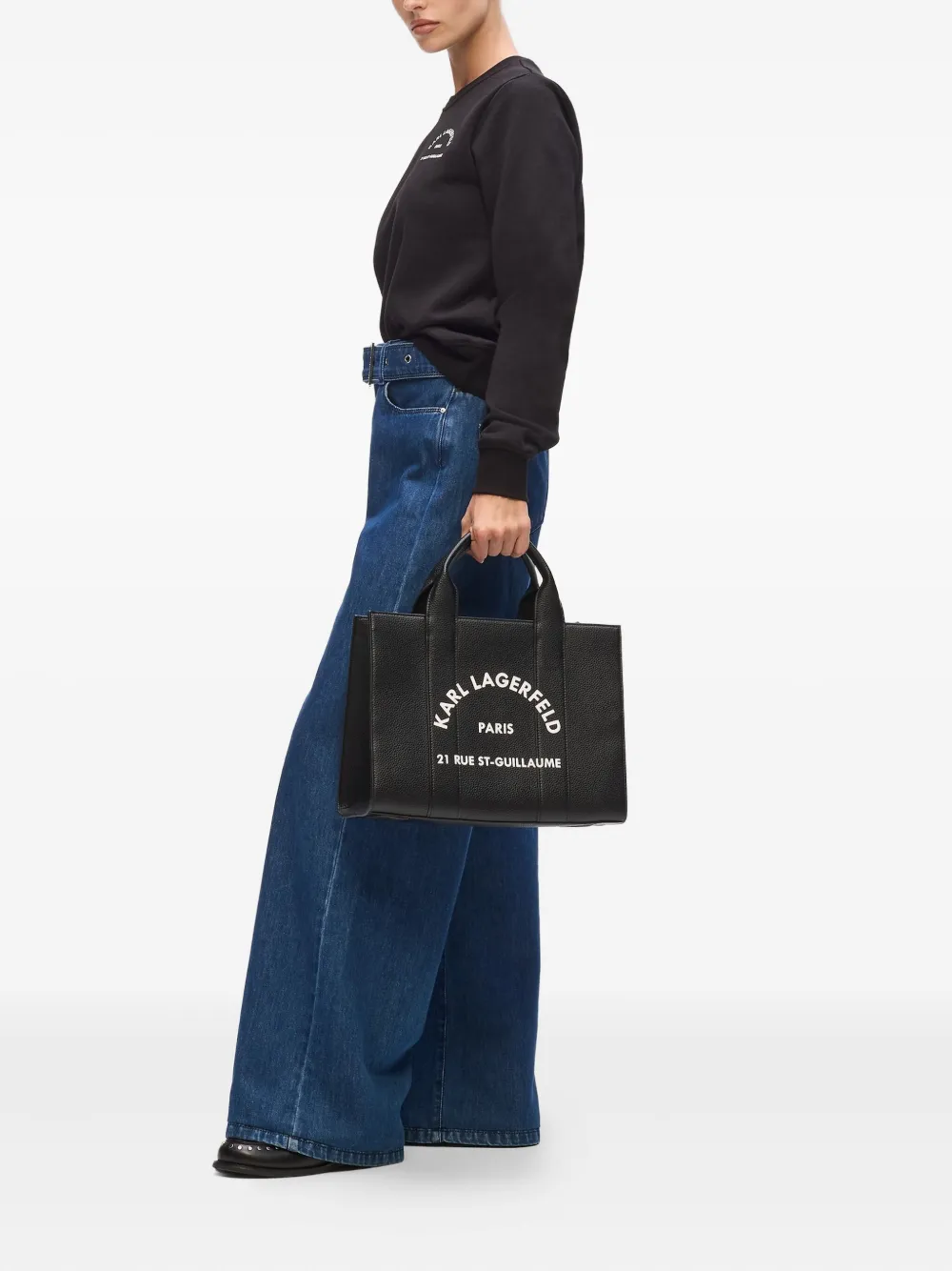 Karl Lagerfeld Medium Rue St-Guillaume shopper - Zwart