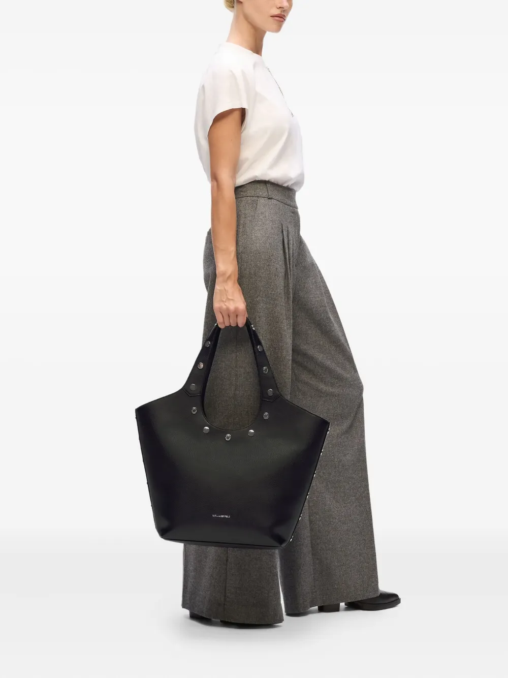 Karl Lagerfeld Medium K/Rocky Marais shopper - Zwart