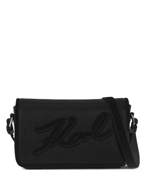 Karl Lagerfeld K/Skuare grainy flap crossbody bag