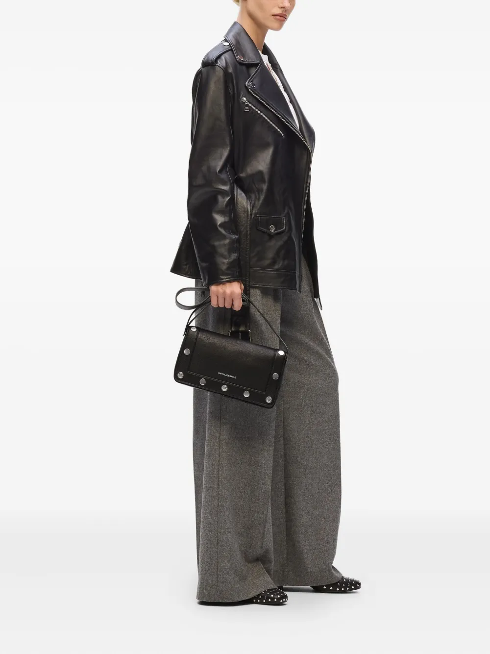 Karl Lagerfeld K/Rocky Marais schoudertas - Zwart