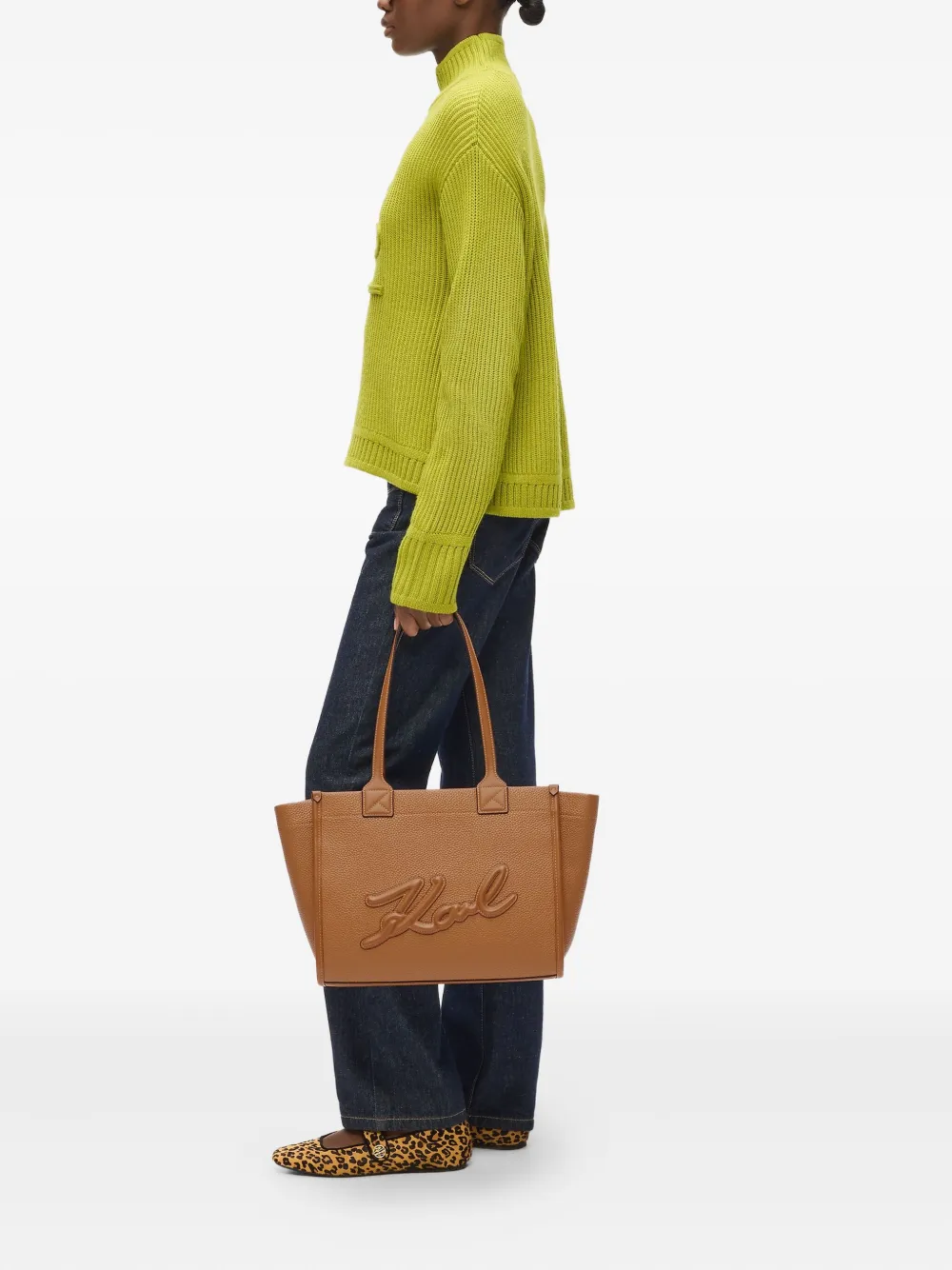 Karl Lagerfeld medium K/Skuare tote bag | Brown | Image 1
