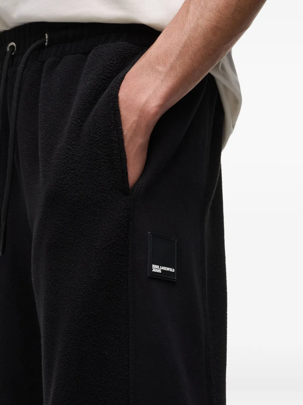 Karl Lagerfeld Jeans Trainingsbroek met logopatch Zwart