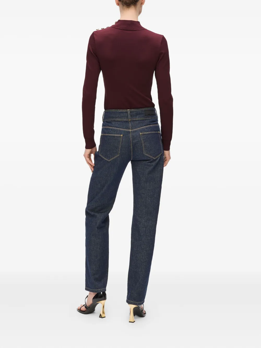 Karl Lagerfeld Gebreide top Rood