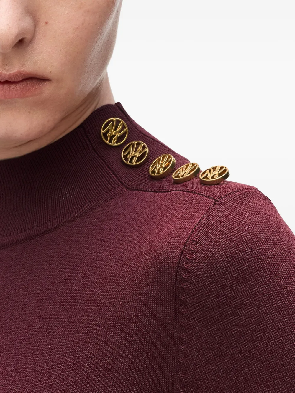 Karl Lagerfeld Gebreide top Rood