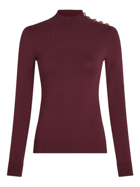 Karl Lagerfeld mock-neck knitted top 