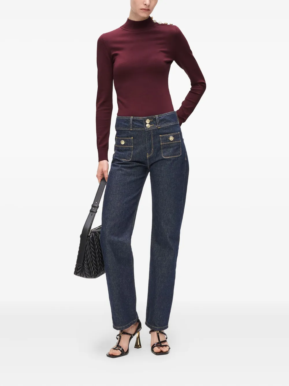 Karl Lagerfeld top tejido con cuello alto | Tops tejidos | Image 2