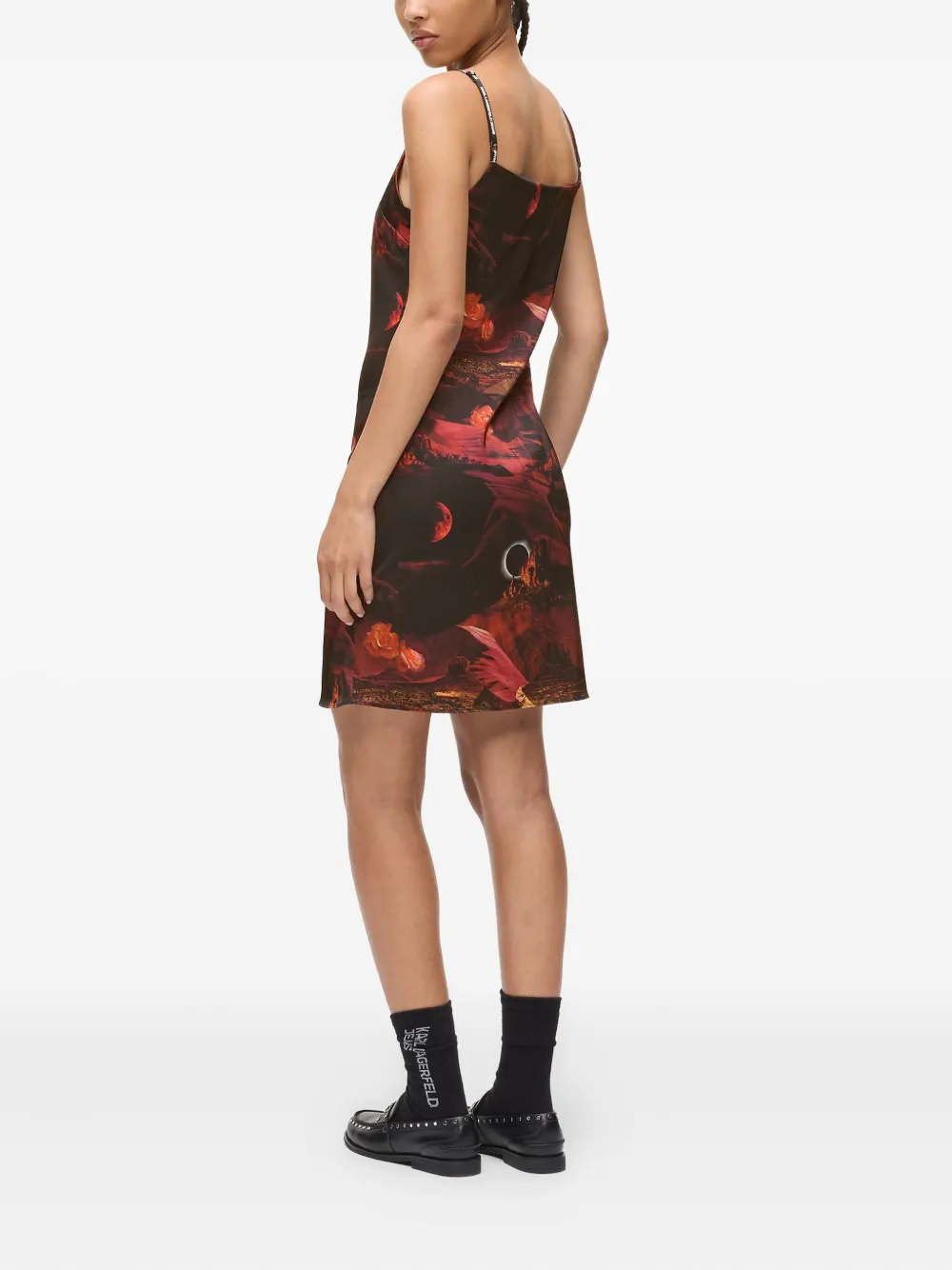 Karl Lagerfeld Jeans Onderjurk met print Rood