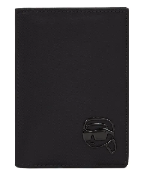 Karl Lagerfeld Ikon logo passport holder