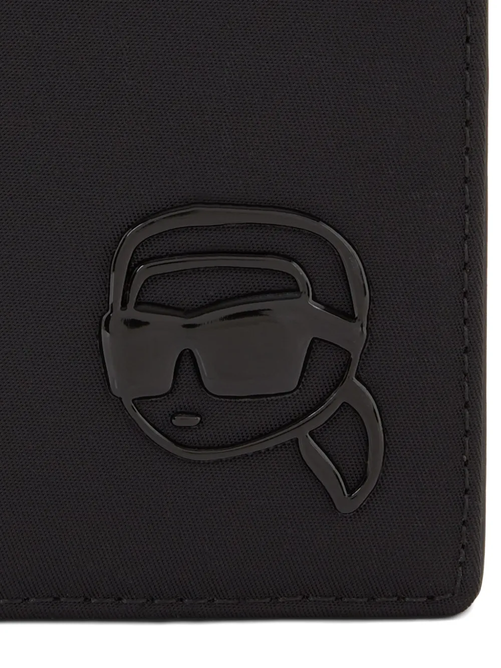 Karl Lagerfeld Ikon paspoorthoes met logo Zwart