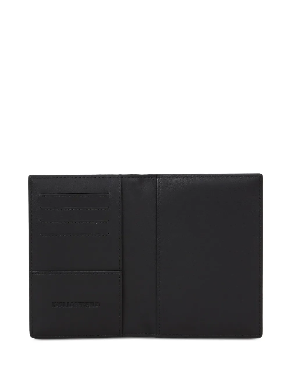 Karl Lagerfeld Ikon paspoorthoes met logo Zwart