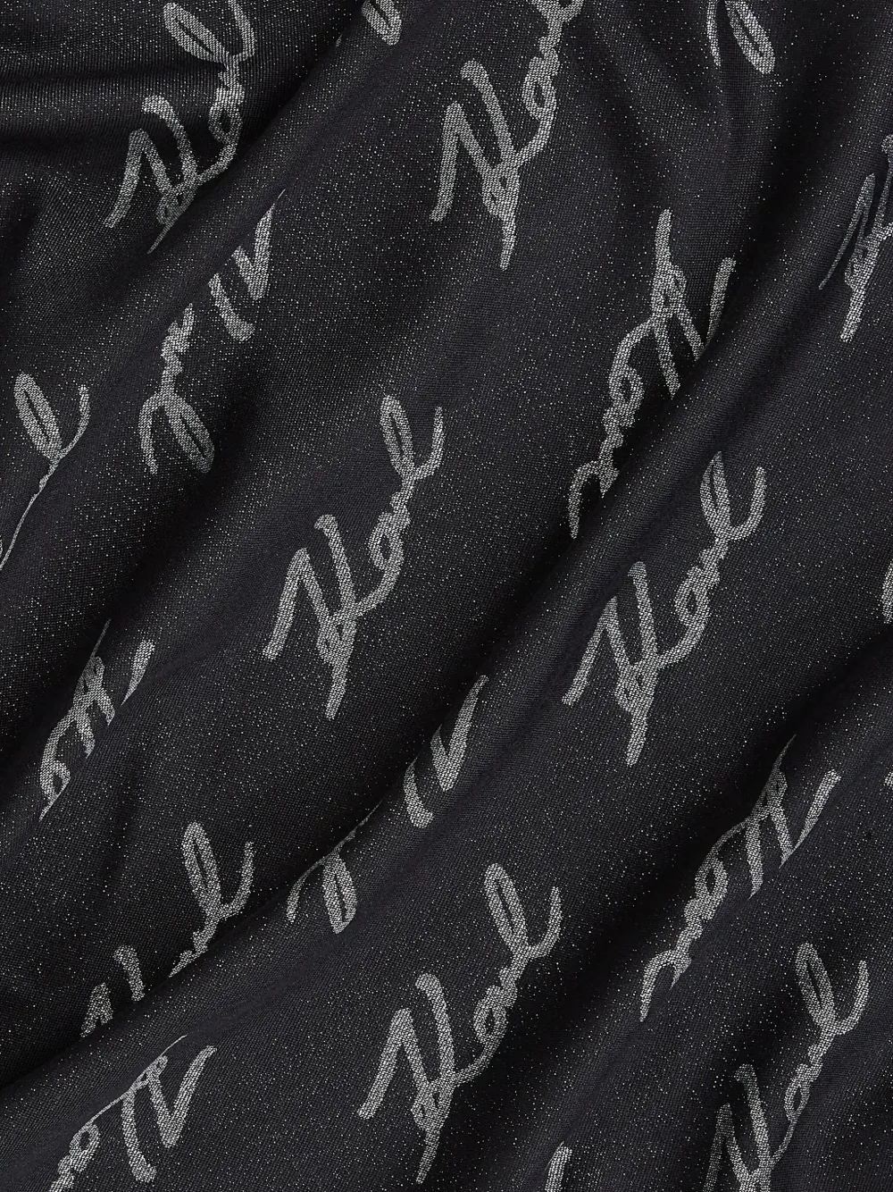 Karl Lagerfeld Sjaal met jacquard-logo Zwart