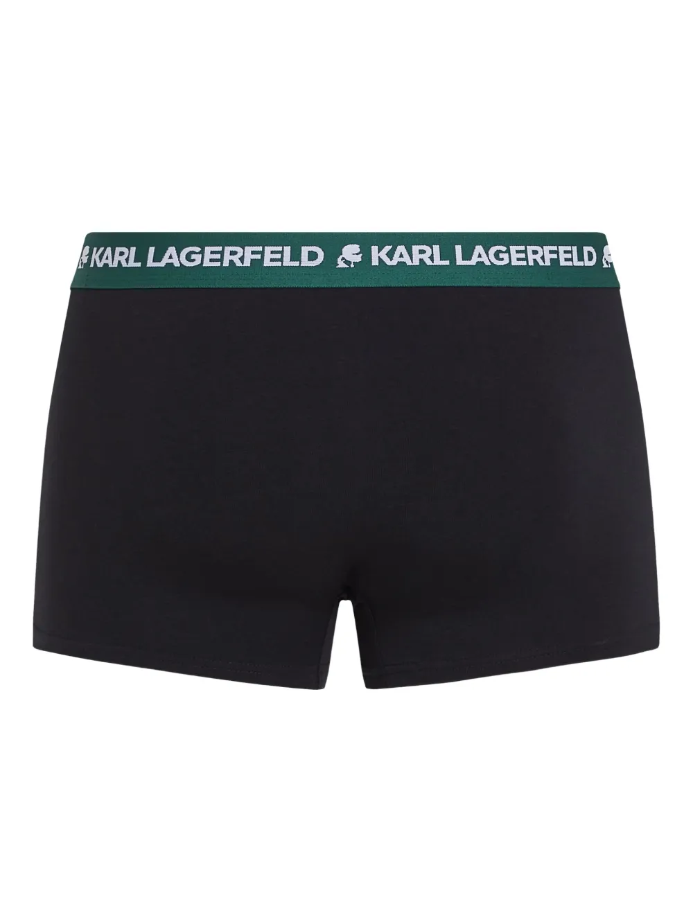 Karl Lagerfeld Drie boxershorts met logoband Zwart