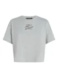 Karl Lagerfeld K/Autograph sequin-embellished T-shirt - Grey