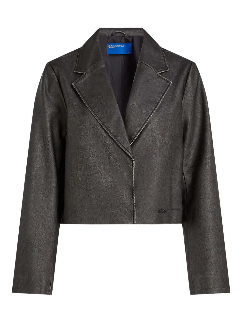 Karl Lagerfeld Jeans blazer à effet usé | noir | Image 1