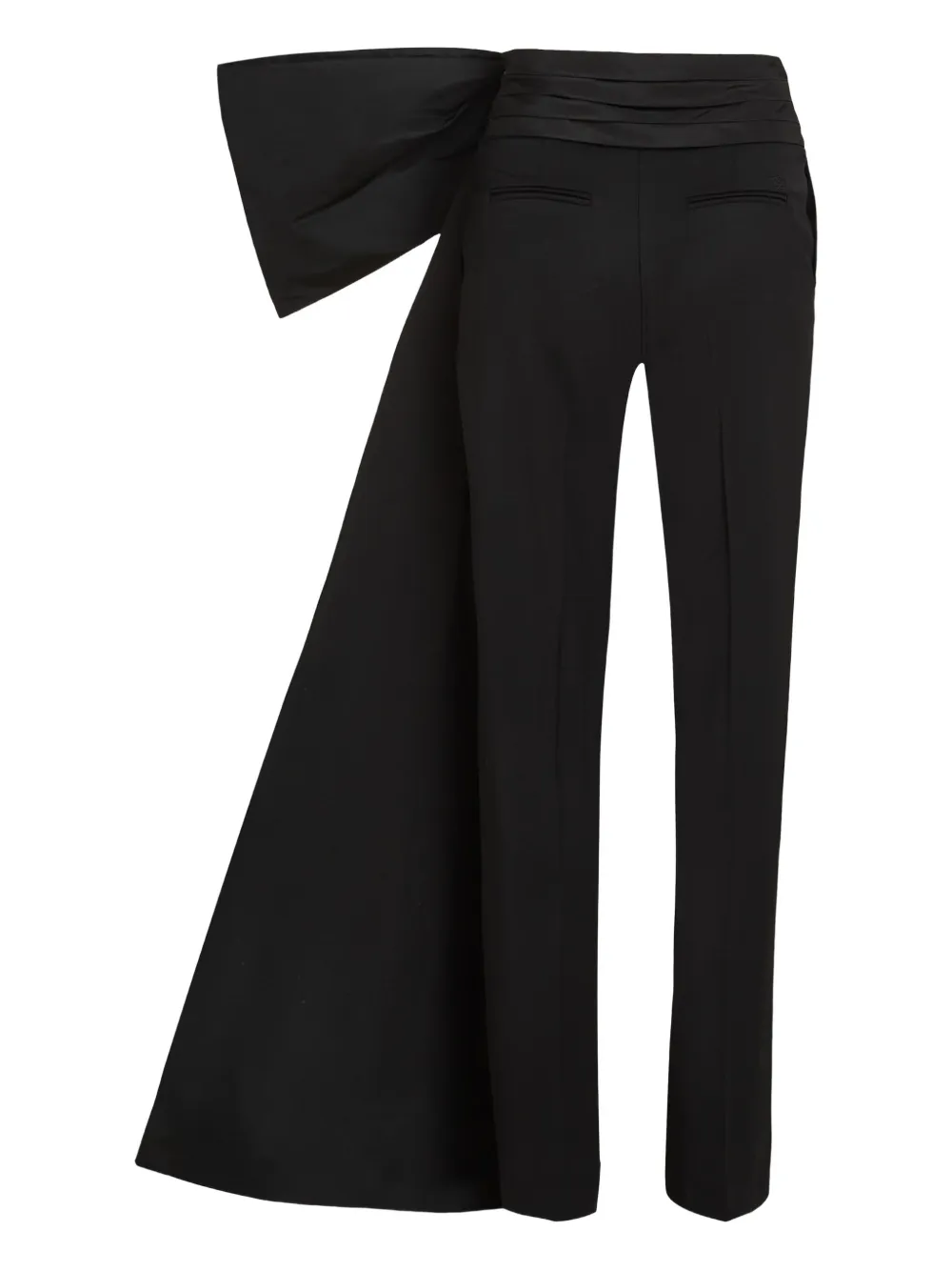 Karl Lagerfeld Karl Studio Bow-detail Trousers In Animal Print
