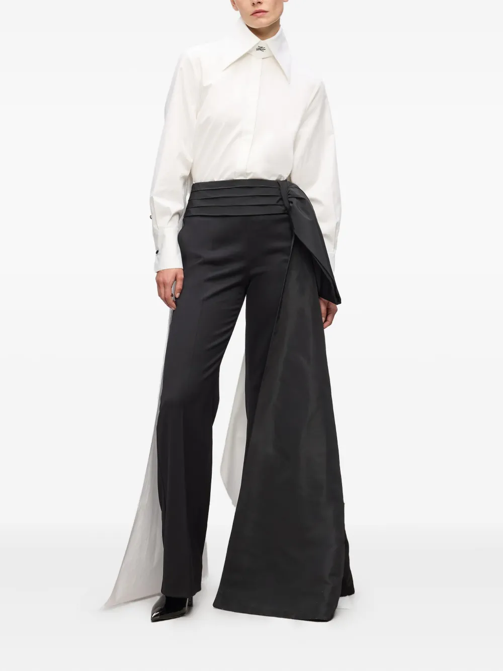 Karl Lagerfeld Karl Studio broek met strikdetail - Zwart
