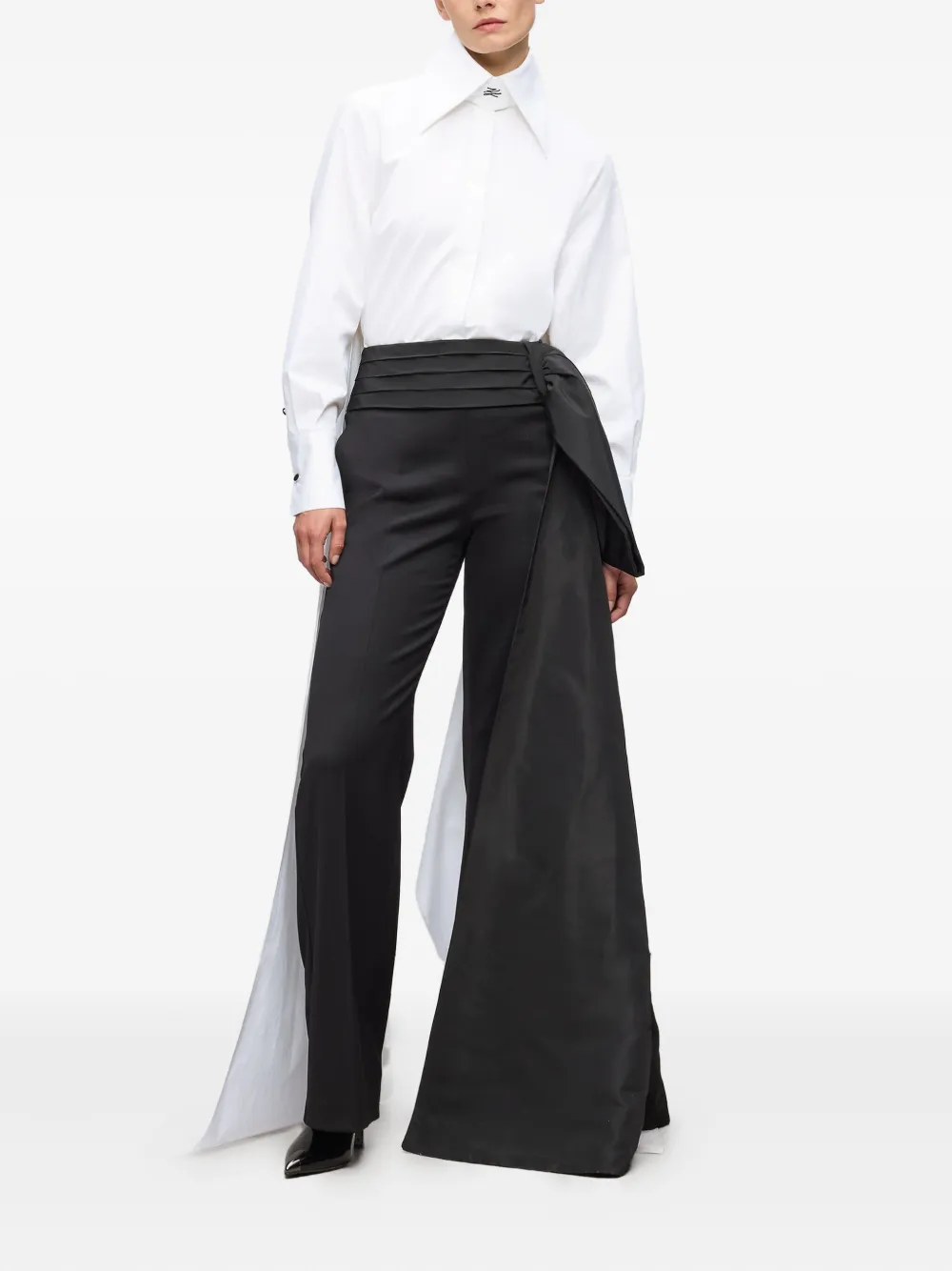 Karl Lagerfeld Karl Studio bow-detail trousers | Straight-Leg Pants | Image 2
