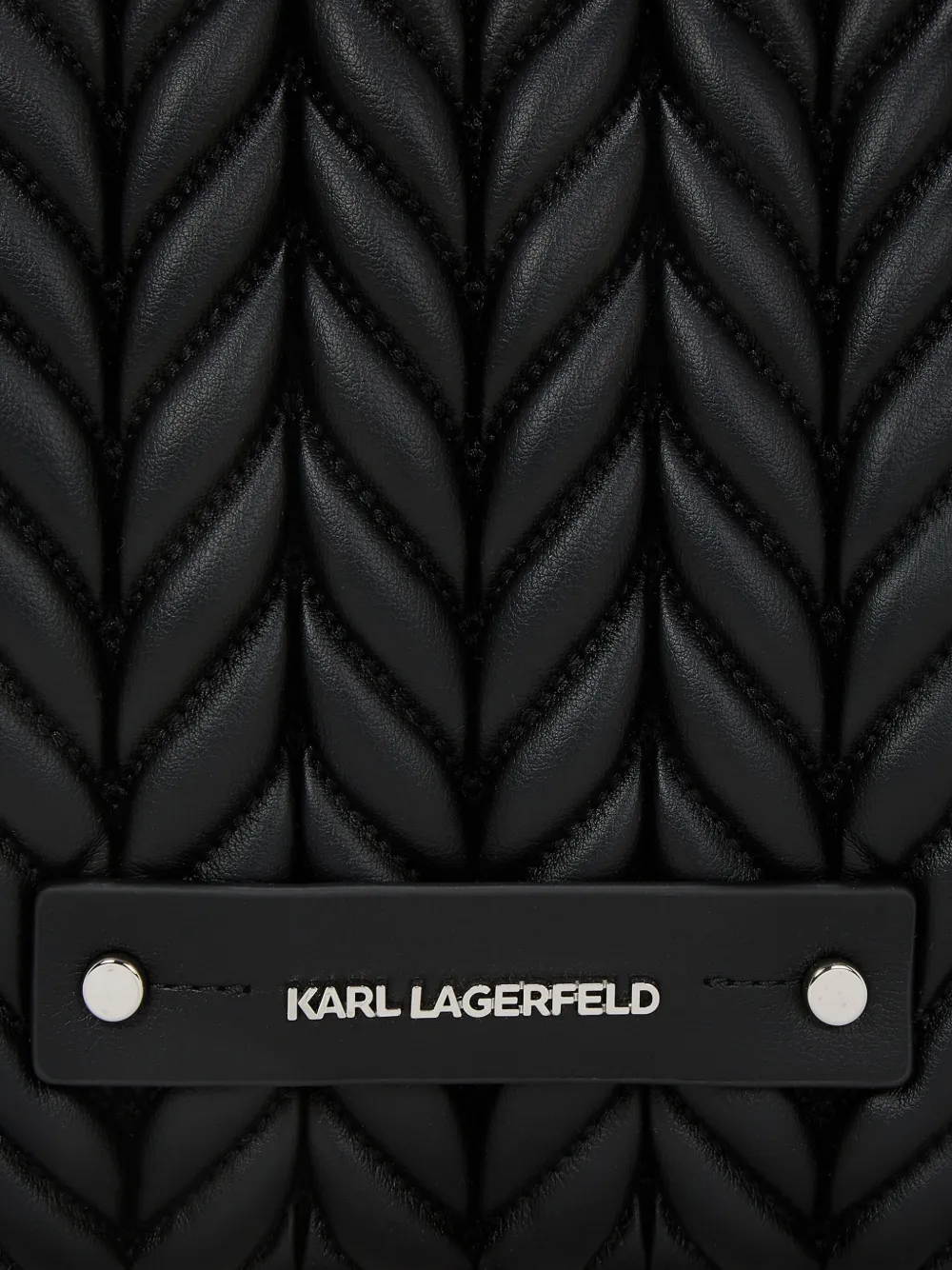 Karl Lagerfeld Medium K Weave shopper Zwart