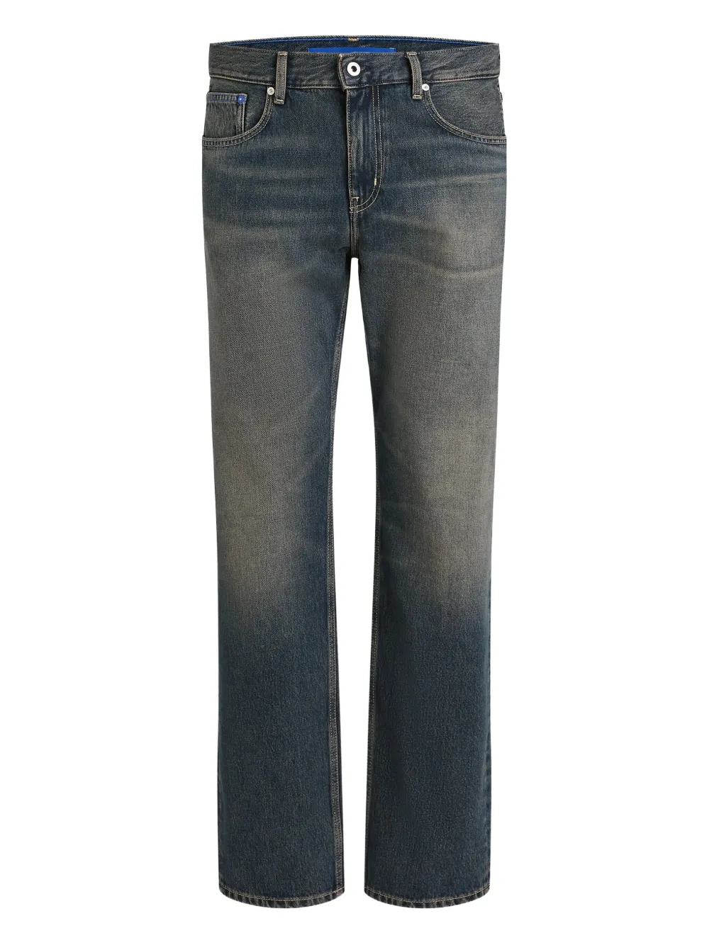 Karl Lagerfeld Jeans Faded Straight Jeans In Blue