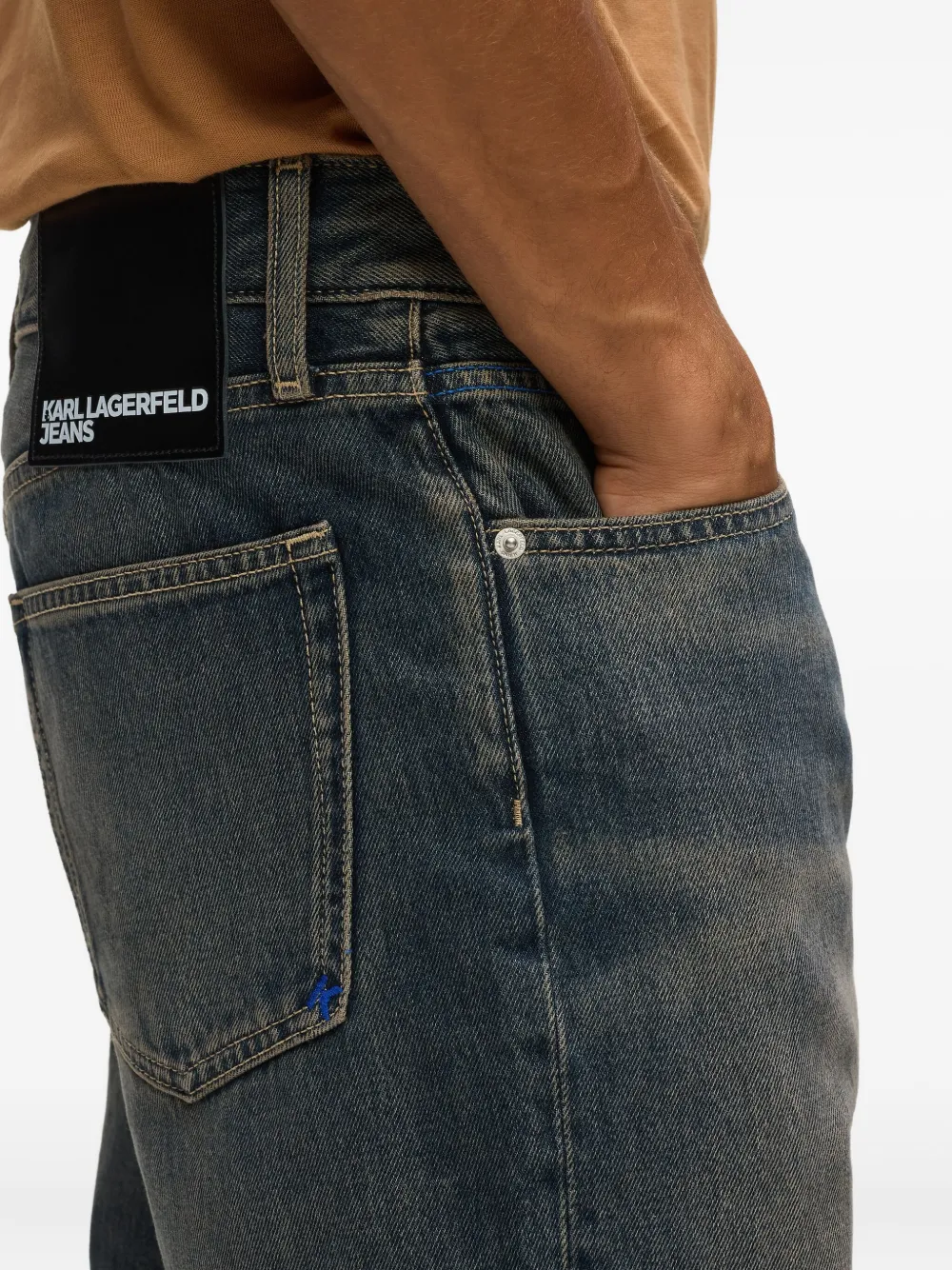 Karl Lagerfeld Jeans Straight jeans Blauw