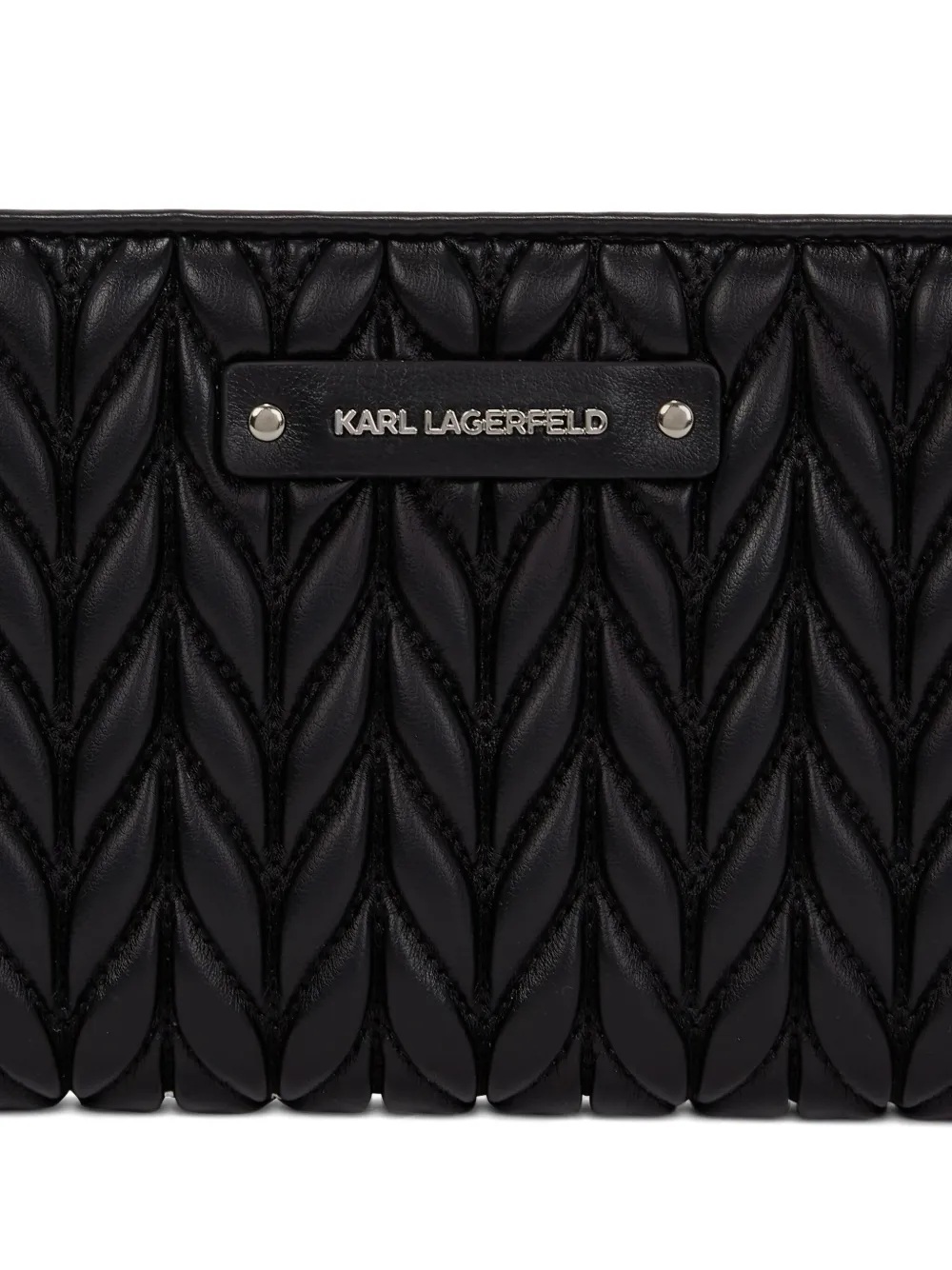 Karl Lagerfeld K Weave crossbody portemonnee Zwart