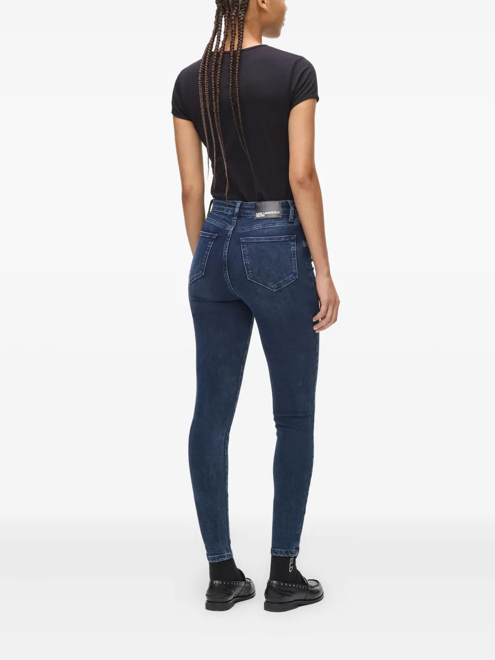 Karl Lagerfeld Jeans High waist skinny jeans Blauw