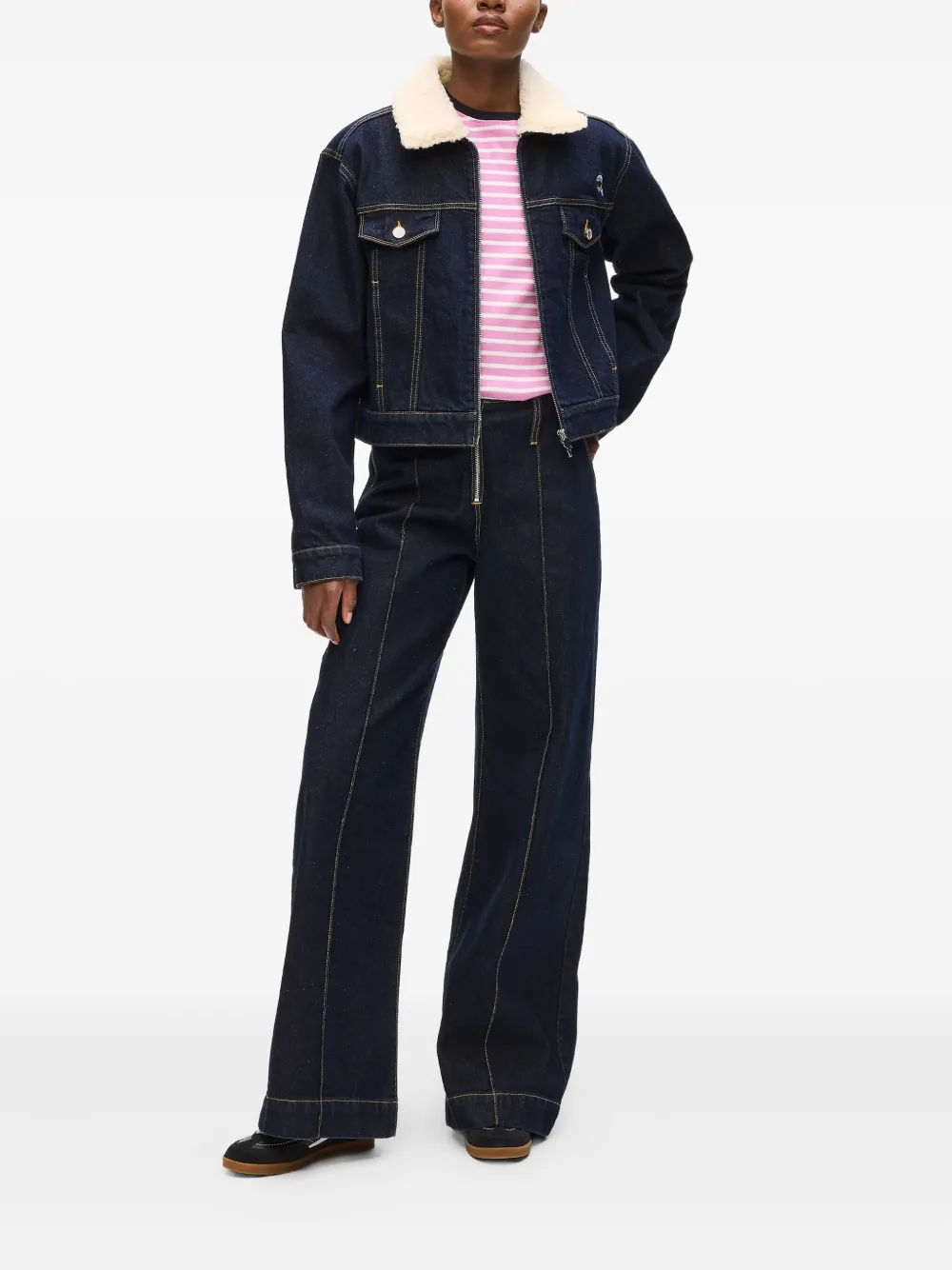 Karl Lagerfeld logo-embroidered denim jacket | Denim Jackets | Image 2