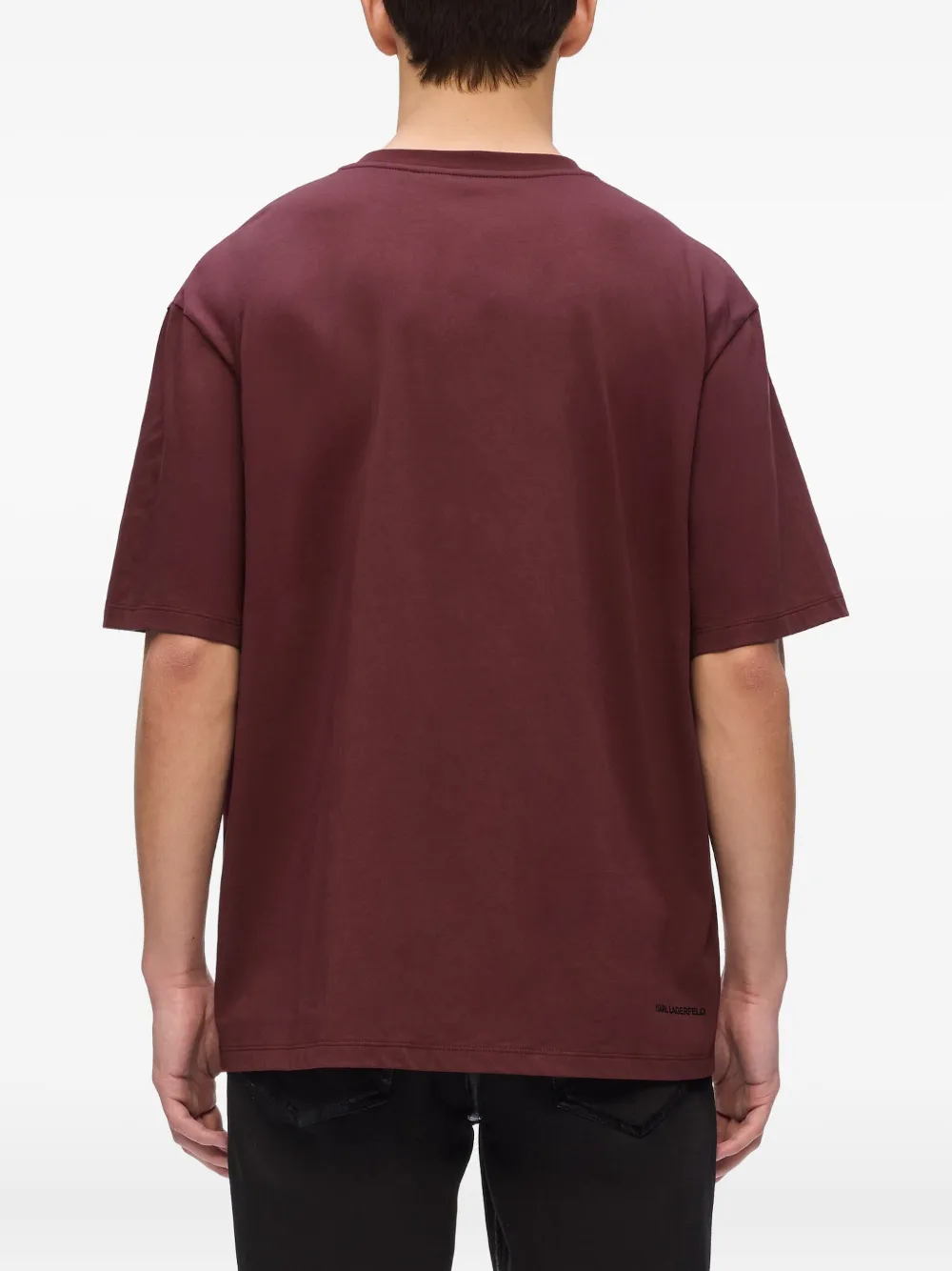 Karl Lagerfeld Verfraaid T-shirt Rood