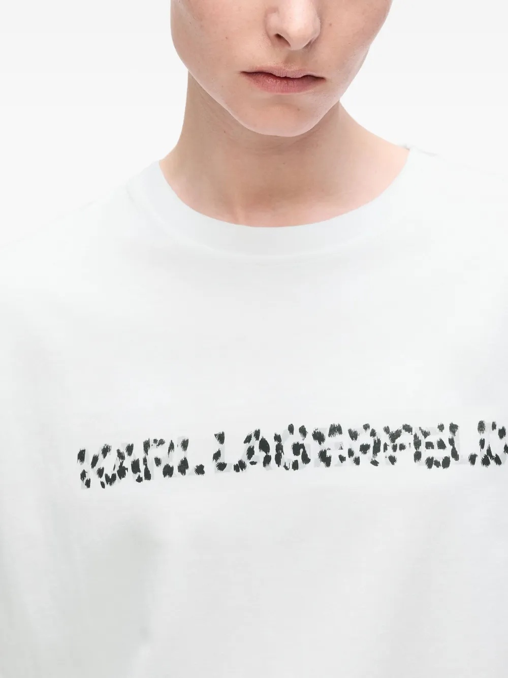 Karl Lagerfeld T-shirt met logodetail Wit