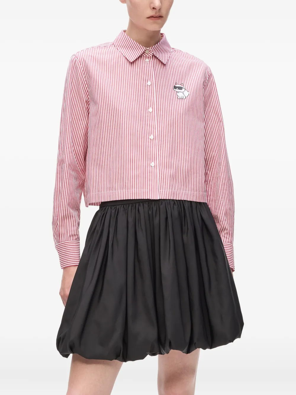 Karl Lagerfeld Gestreept overhemd Rood