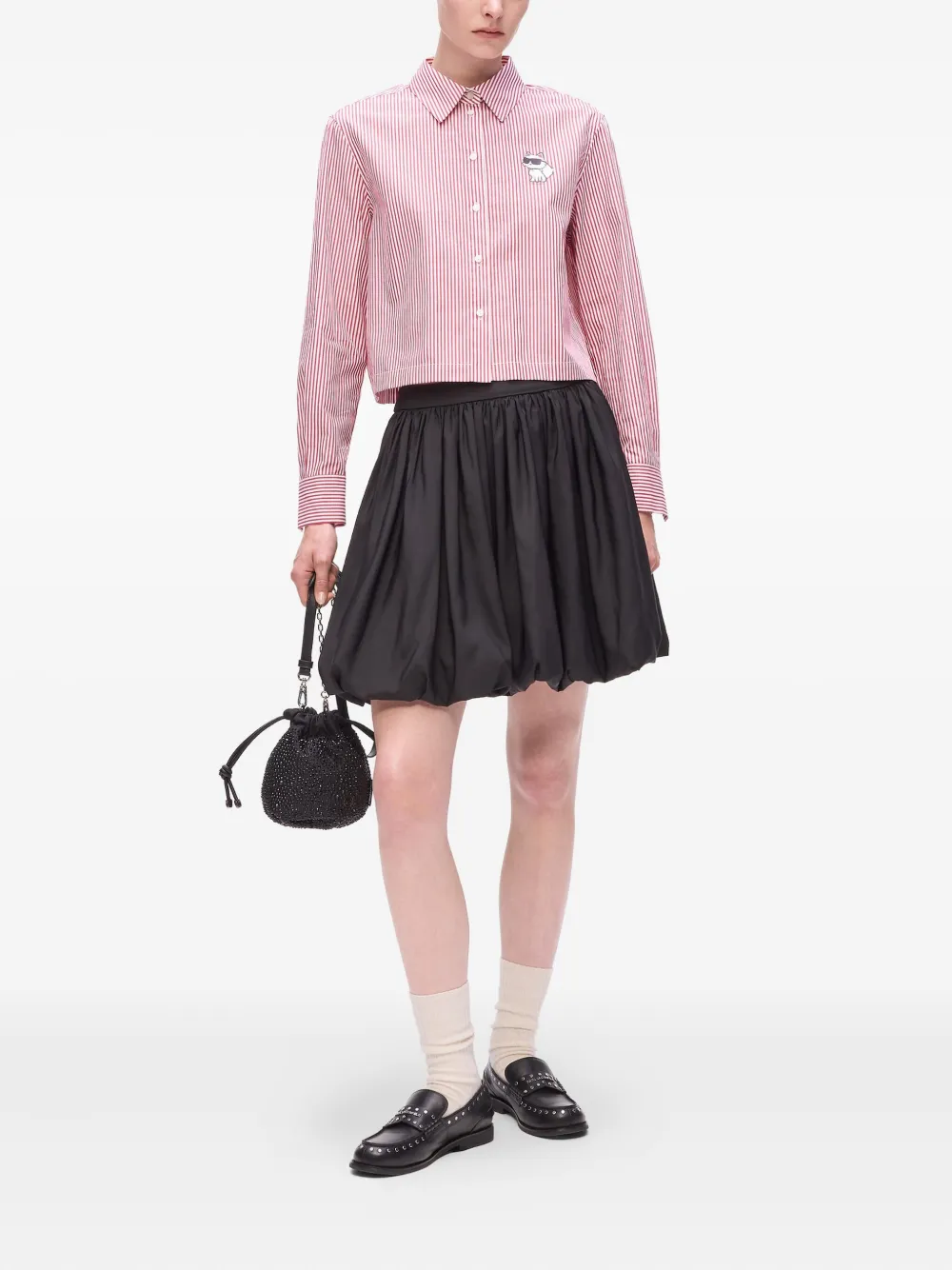 Karl Lagerfeld Gestreept overhemd - Rood