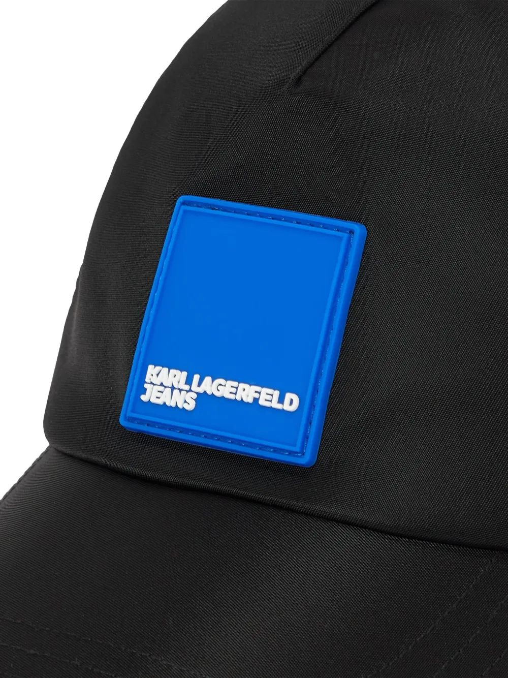 Karl Lagerfeld Jeans Pet met logopatch Zwart