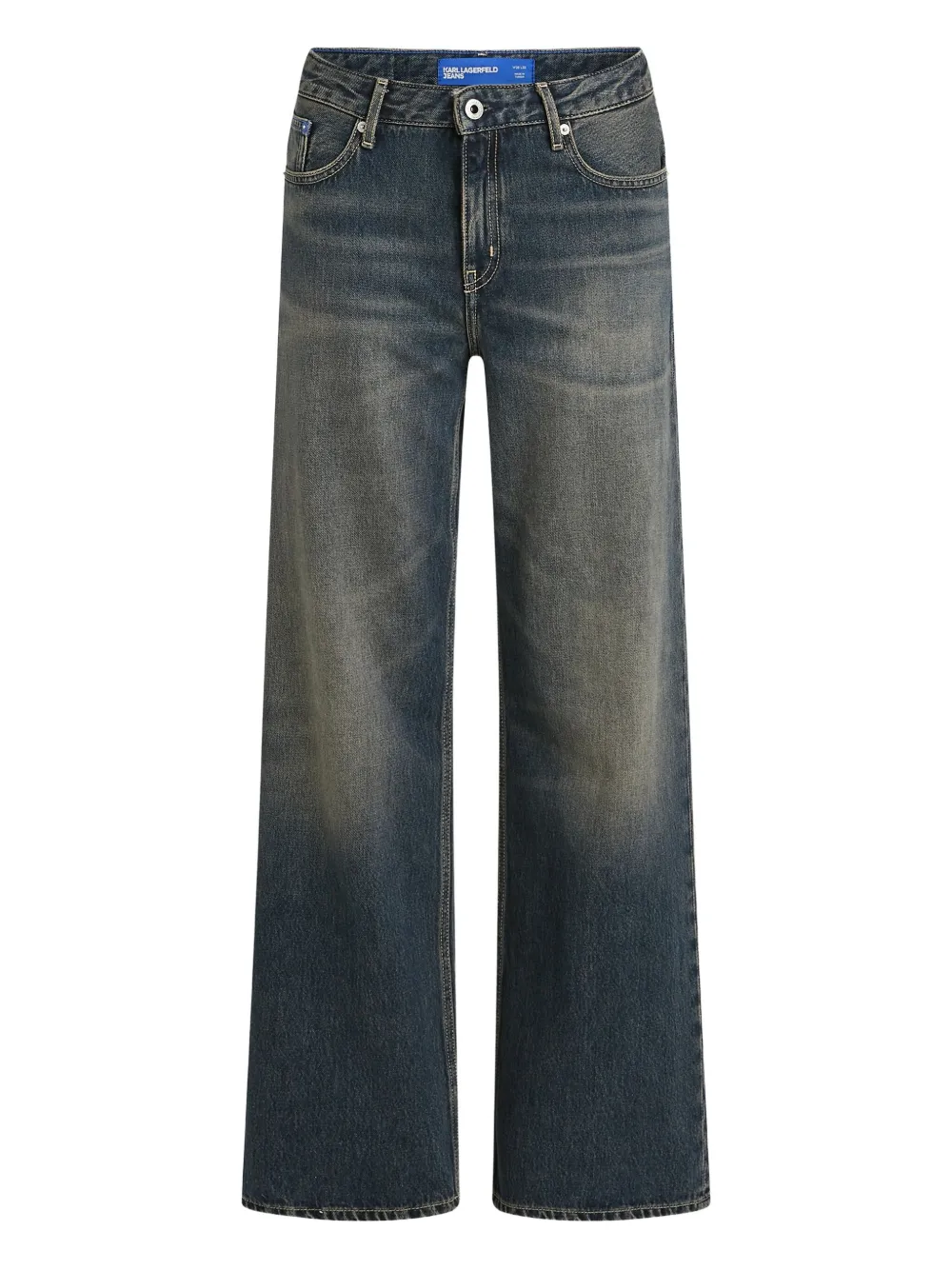 Karl Lagerfeld Jeans logo-patch jeans | Blue | Image 1