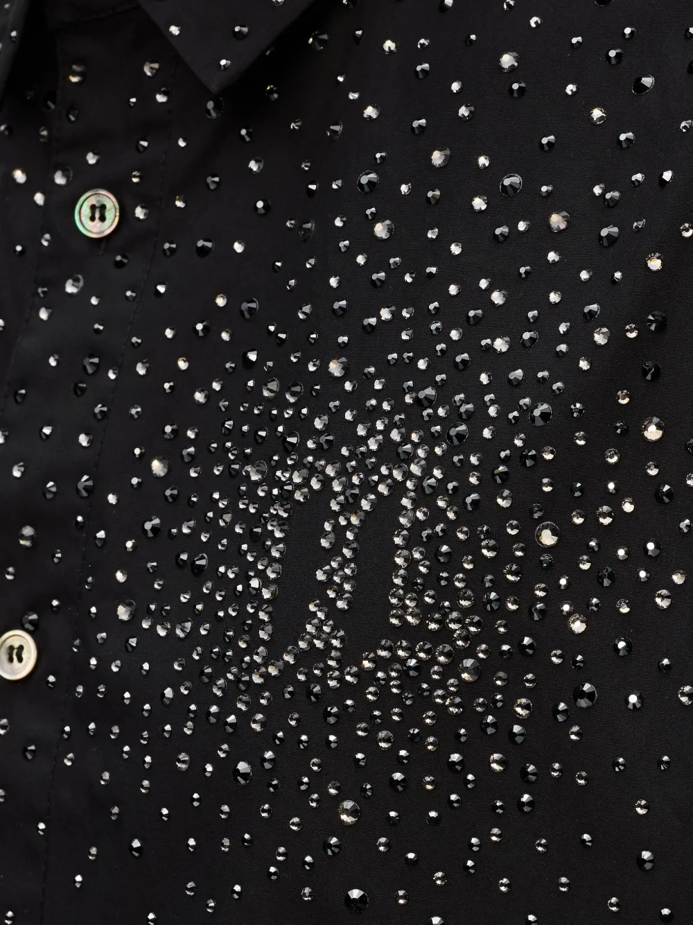 Karl Lagerfeld Overhemd verfraaid met kristallen Zwart