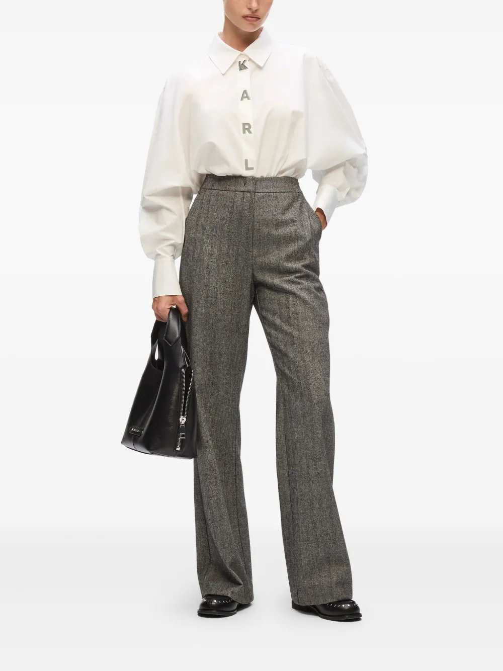 Karl Lagerfeld Blouse met logo - Wit