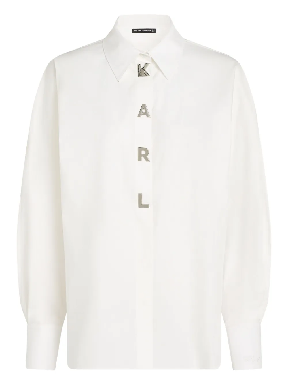 Karl Lagerfeld Blouse met logo Wit