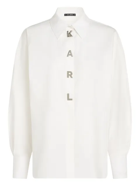 Karl Lagerfeld logo-lettering shirt