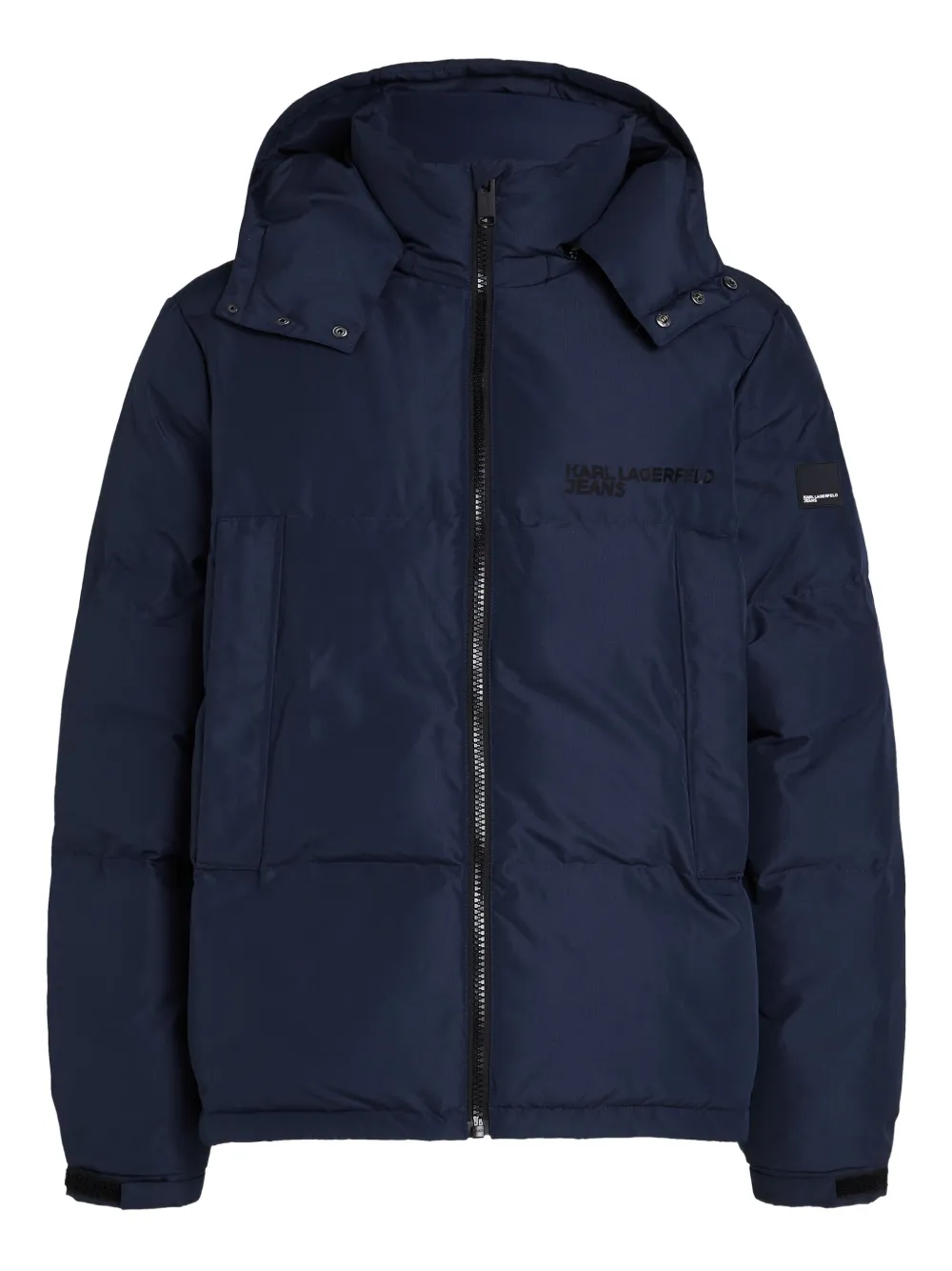 Karl Lagerfeld Jeans hooded puffer jacket | Blue | Image 1