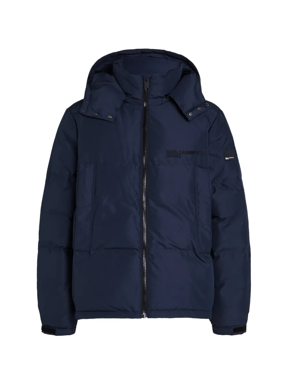 Karl Lagerfeld Jeans Donsjack met capuchon Blauw