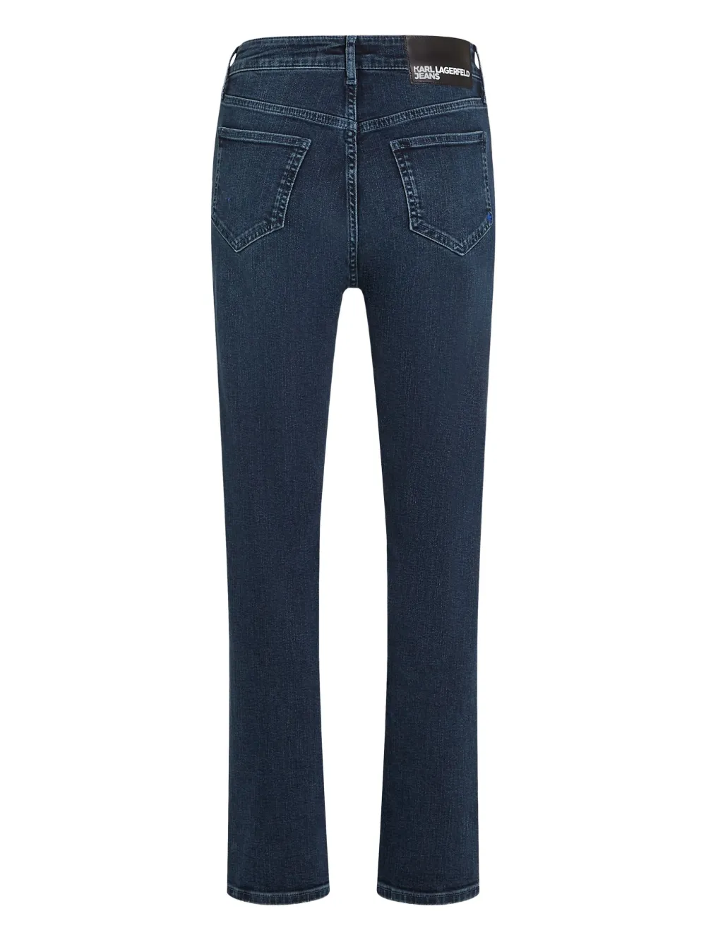 Karl Lagerfeld Jeans High waist straight jeans Blauw