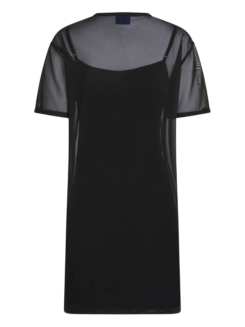 Karl Lagerfeld Jeans Jersey mini-jurk met mesh Zwart
