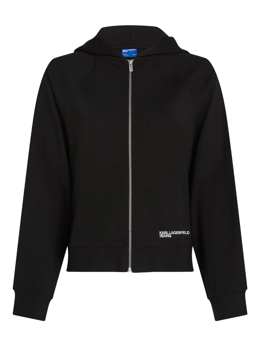Karl Lagerfeld Jeans Milano Zip-up Hoodie In Black