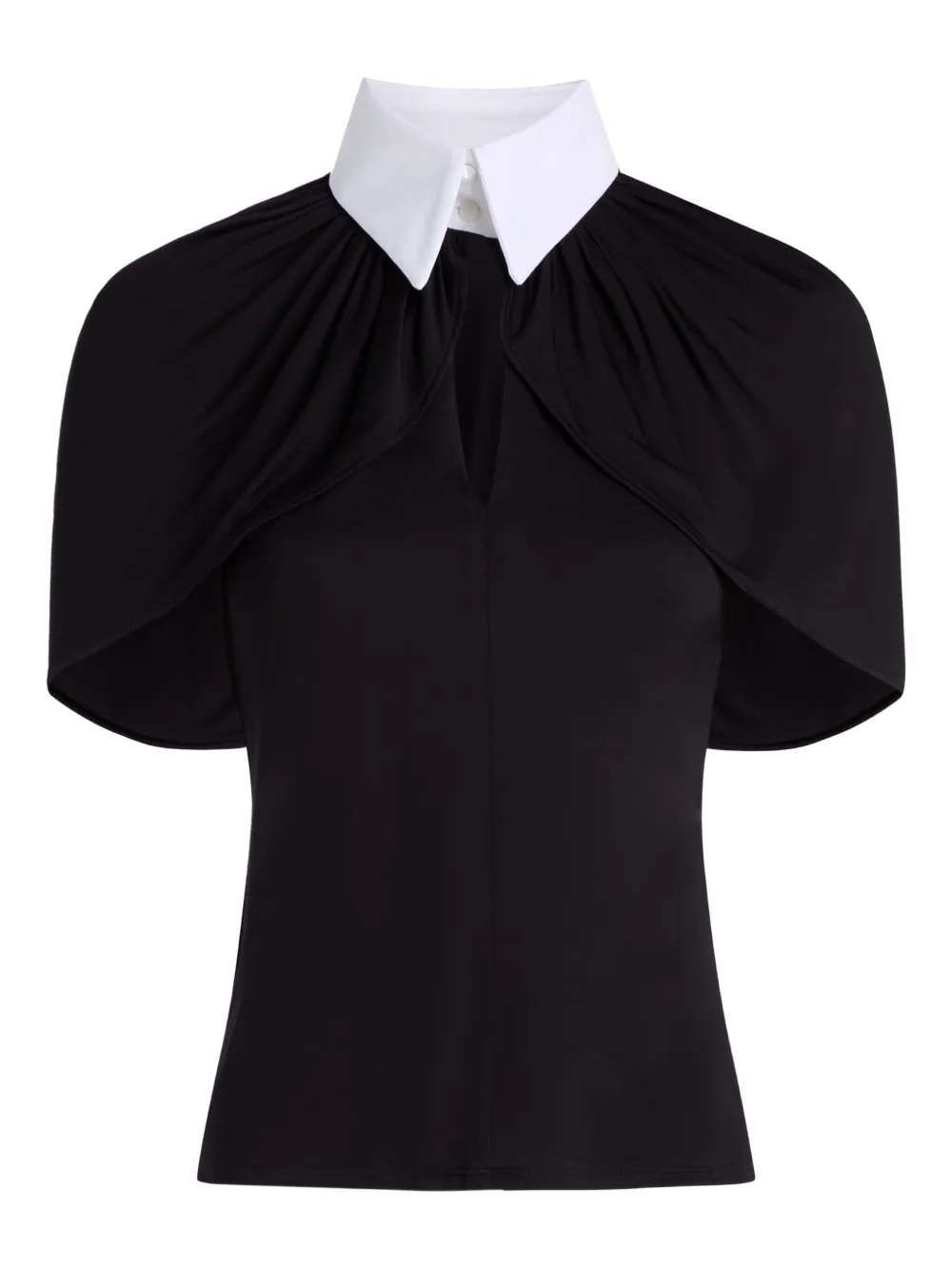 Karl Lagerfeld Kl Studio Cape Top In Black
